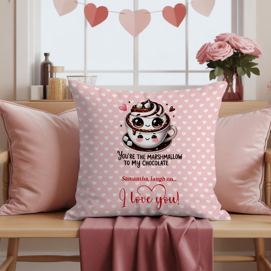Personalized Cute Cartoon Food Love Pillow クッション