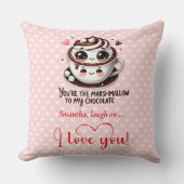 Personalized Cute Cartoon Food Love Pillow クッション (正面)