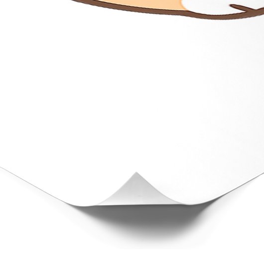 Personalized Cute Cat Gift – Custom Pet Name Minim ポスター (コーナー)