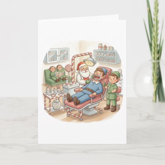 Personalized Cute Christmas Card for Orthodontist カード (正面)