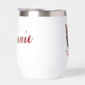 Personalized Cute Christmas Cat with Santa Hat (右面)