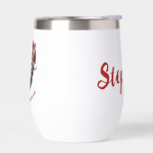 Personalized Cute Christmas Cat with Santa Hat (左面)