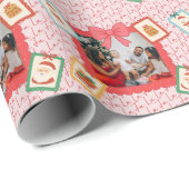 Personalized Cute Christmas Photo Collage  ラッピングペーパー (ロールコーナー)