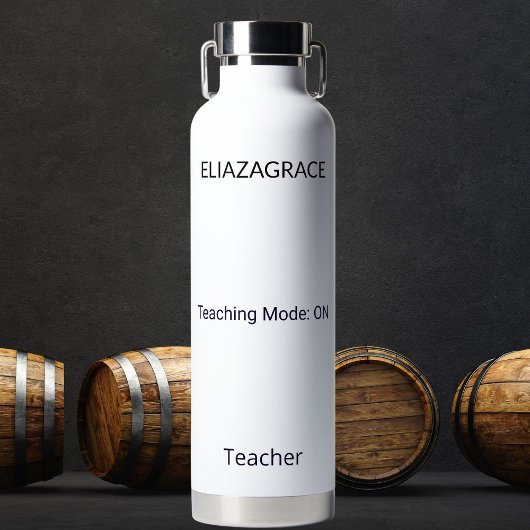 Personalized Cute Classic Teaching Mode Quote Name ウォーターボトル