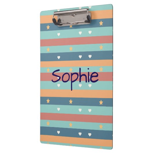 Personalized Cute clipboard with Name クリップボード (左)