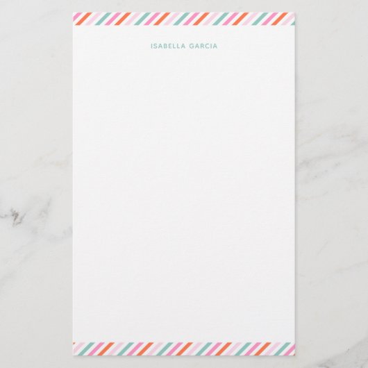 Personalized Cute Colorful Stationery Paper 便箋 (正面)