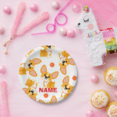 Personalized Cute Corgi Birthday ペーパープレート (パーティー)