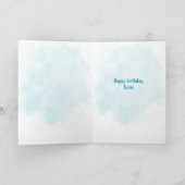 Personalized Cute Crab Birthday Card カード (内部)