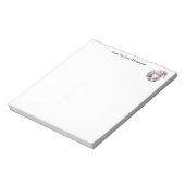 Personalized Cute Daisy Flower Gnome Women's ノートパッド (回転)