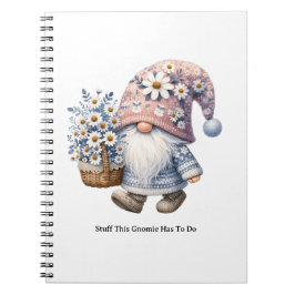 Personalized Cute Daisy Flower Gnome Women's ノートブック