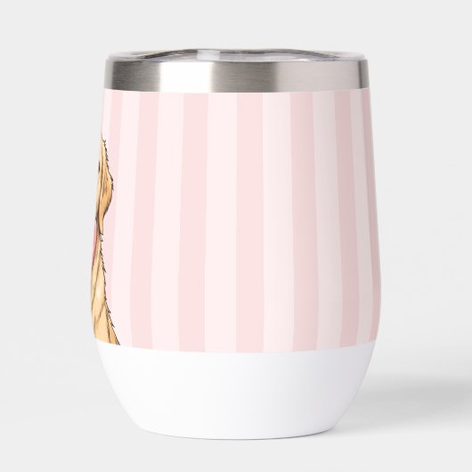 Personalized Cute Dog with Pink Heart (背面)