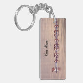 Personalized Cute Duck Family Keychain キーホルダー (正面左)