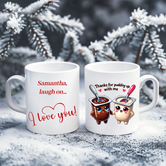 Personalized Cute Food Mug Gift for Boyfriend コーヒーマグカップ