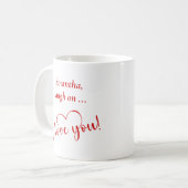 Personalized Cute Food Mug Gift for Boyfriend コーヒーマグカップ (正面左)