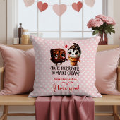 Personalized Cute Food Valentine Throw Pillow クッション