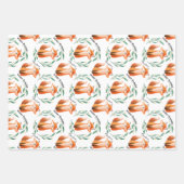 Personalized Cute Fox woodland birthday ラッピングペーパーシート (正面3)