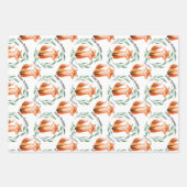 Personalized Cute Fox woodland birthday ラッピングペーパーシート (正面)