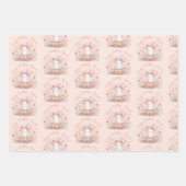 Personalized Cute Ghost Birthday ラッピングペーパーシート (正面)