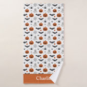 Personalized Cute Halloween バスタオル (バスタオル)