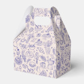 Personalized Cute Hand Drawn Food フェイバーボックス (裏面サイド)