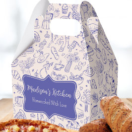 Personalized Cute Hand Drawn Food フェイバーボックス