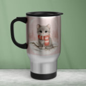 Personalized Cute Kitten Winter Mug マグカップ