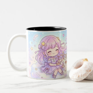 Personalized Cute Libra Zodiac Mug ツートーンマグカップ