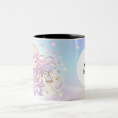 Personalized Cute Libra Zodiac Mug ツートーンマグカップ (中央)