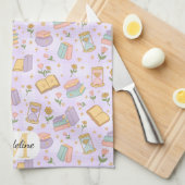 Personalized Cute Magic Monogram Kitchen Towels キッチンタオル (四つ折り)