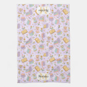 Personalized Cute Magic Monogram Kitchen Towels キッチンタオル (縦)