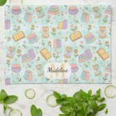 Personalized Cute Magic Monogram Kitchen Towels キッチンタオル (折り畳み)