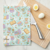 Personalized Cute Magic Monogram Kitchen Towels キッチンタオル (四つ折り)