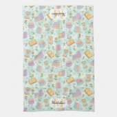 Personalized Cute Magic Monogram Kitchen Towels キッチンタオル (縦)
