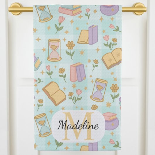 Personalized Cute Magic Monogram Kitchen Towels キッチンタオル
