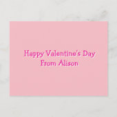 Personalized Cute Milkshake Classroom Valentine ポストカード (裏面)