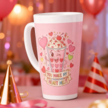 Personalized Cute Milkshake Valentine