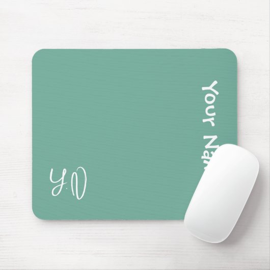 Personalized Cute Mouse Pad – Name & Initials Gift マウスパッド (マウス)