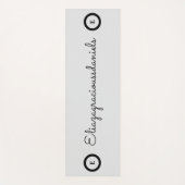 Personalized Cute Name Script And Calligraphy Grey ヨガマット (正面)
