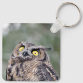 Personalized Cute Owl Keychain - Add Your Name キーホルダー (裏面)