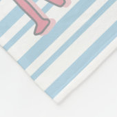 Personalized Cute Panda フリースブランケット (角)