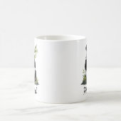 Personalized Cute Panda Bear With Greenery Bamboo コーヒーマグカップ (中央)