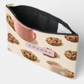 Personalized Cute Pastel Cookies and Milk アクセサリーポーチ (見開き)