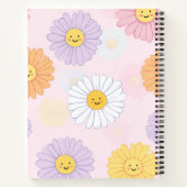 Personalized Cute Pastel Daisy Flower  ノートブック (裏面)