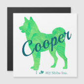 Personalized Cute Pastel Green Shiba Inu - Dog (正面/裏面)