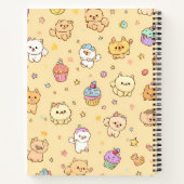 Personalized Cute Pastel Puppies Pattern ノートブック (裏面)