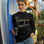 Personalized Cute Pet Lover Cat Mom Anniversary スウェットシャツ