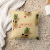 Personalized Cute Pineapple Pattern クッション (ブランケット)