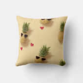 Personalized Cute Pineapple Pattern クッション (裏面)