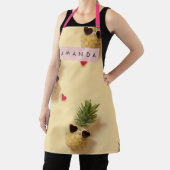 Personalized Cute Pineapple Pattern Apron エプロン (インサイチュ)