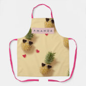 Personalized Cute Pineapple Pattern Apron エプロン (正面)